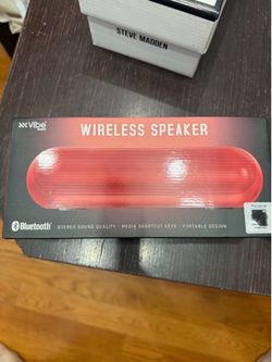 Vibe Sound DG-478-ASST Bluetooth Rechargeable Wireless Speaker 5W AUX Red
