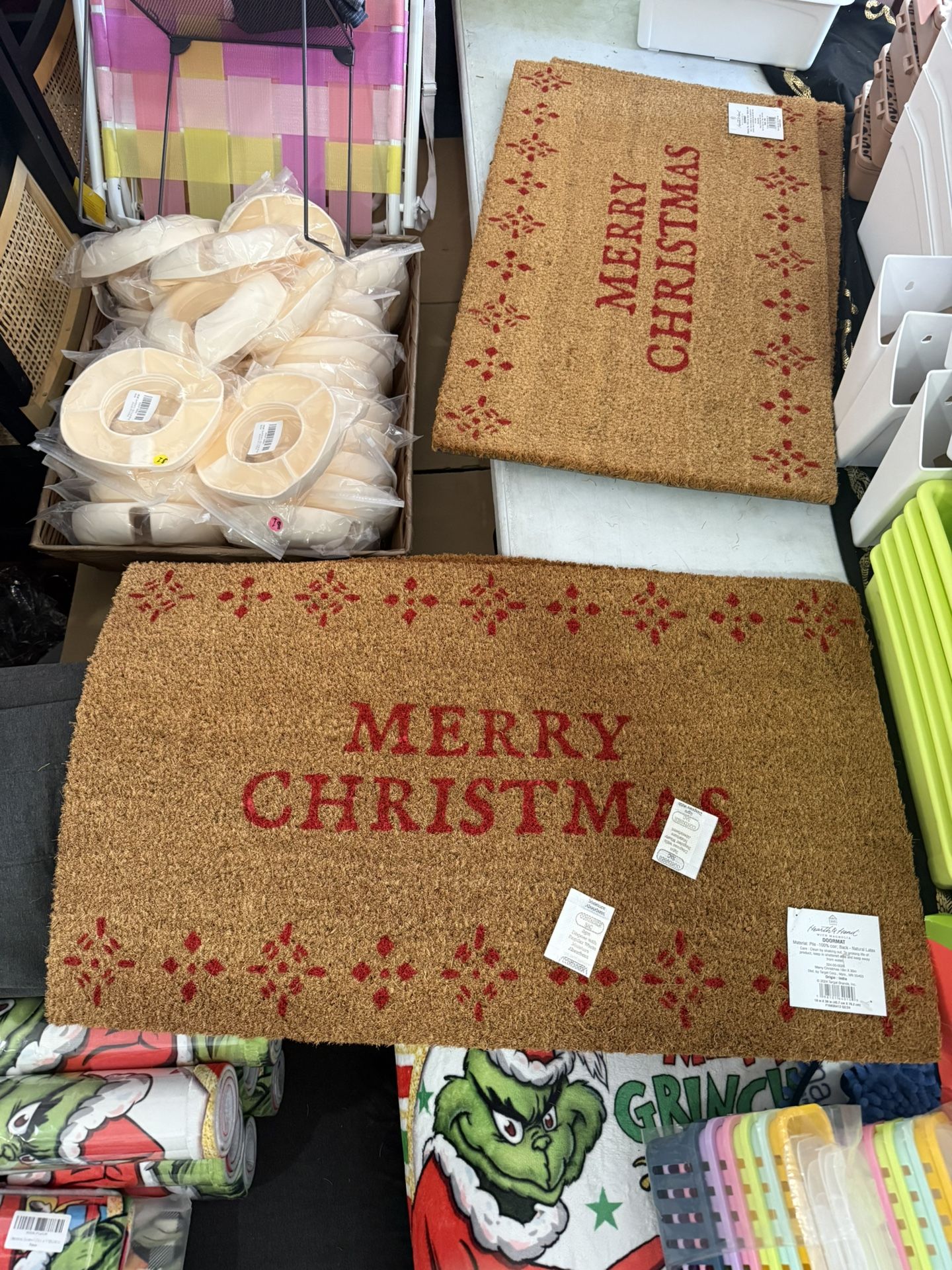 Coir Doormat everal  23”x25” Cristmas 