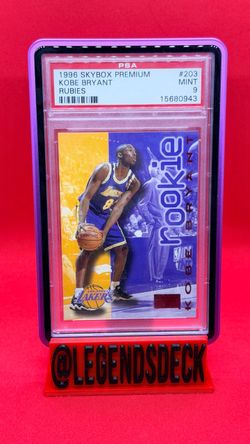 1996 SkyBox Premium Kobe Bryant Rubies #203 PSA 9 Rookie RC Lakers Rare