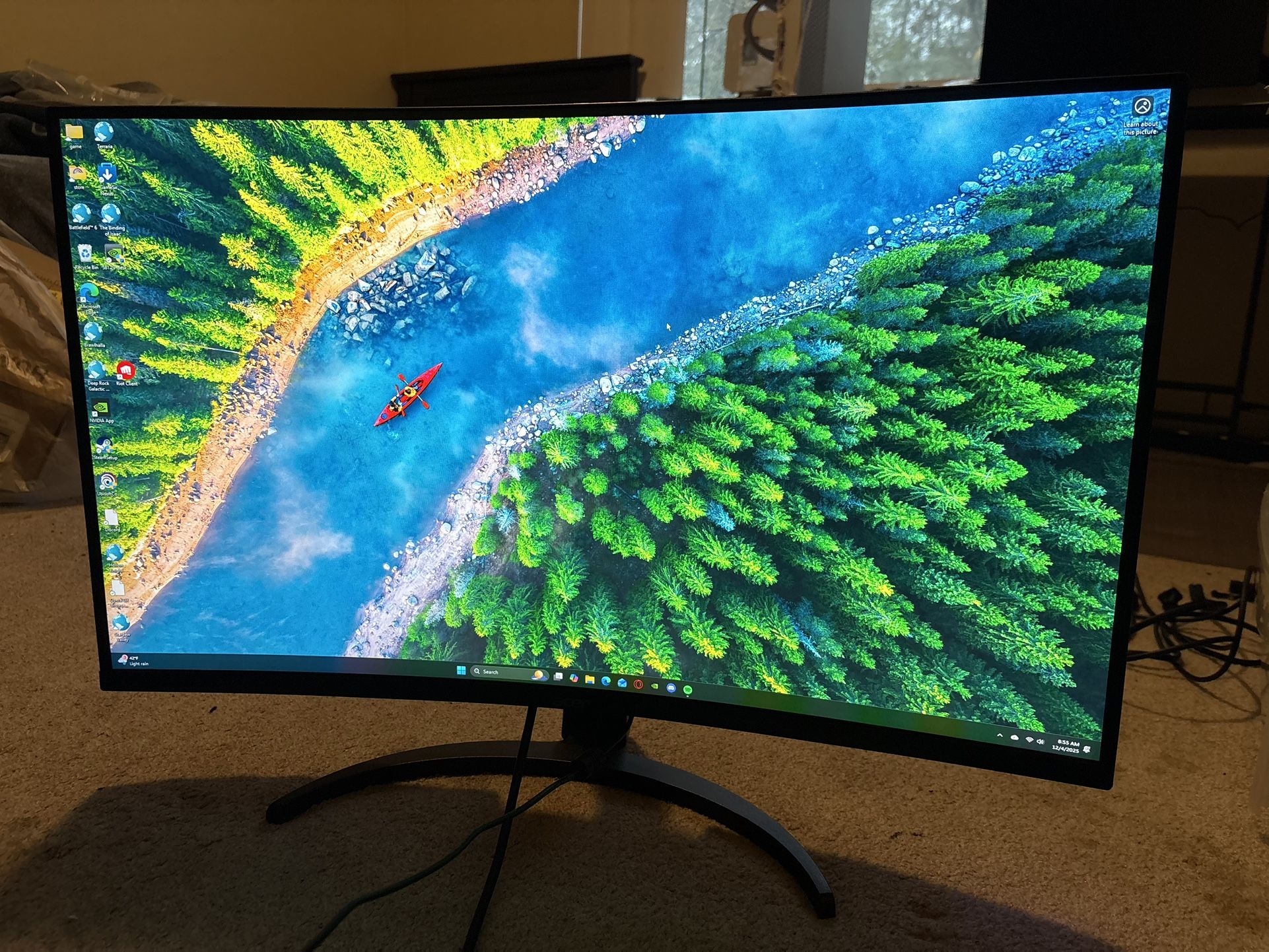 Gaming PC + 32’ Curved 180HZ Monitor 