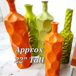 Vases About 22" Tall Each Sold Seperatley 