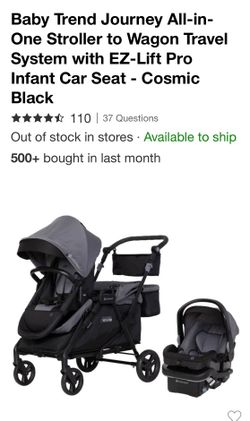 Baby Trend Journey All in One Stroller to Wagon travel system EZ - Lift pro infant