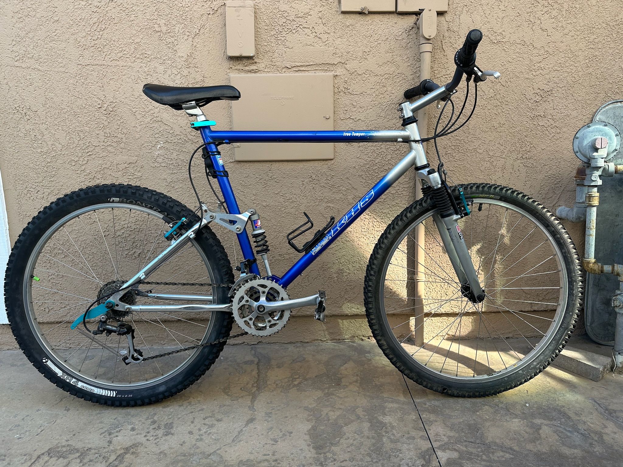KHS Tru Temper Full Suspension Mountain Bike Shimano Deore Lx Lightweight New Tires Ready To Ride