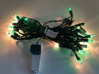 Loose Set UL Decorative Lighting String – 35 LED Green Icicle Lights
