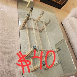 Glass Top Coffee Table 