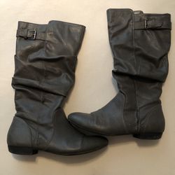 Women’s Gray Thigh High Boots 