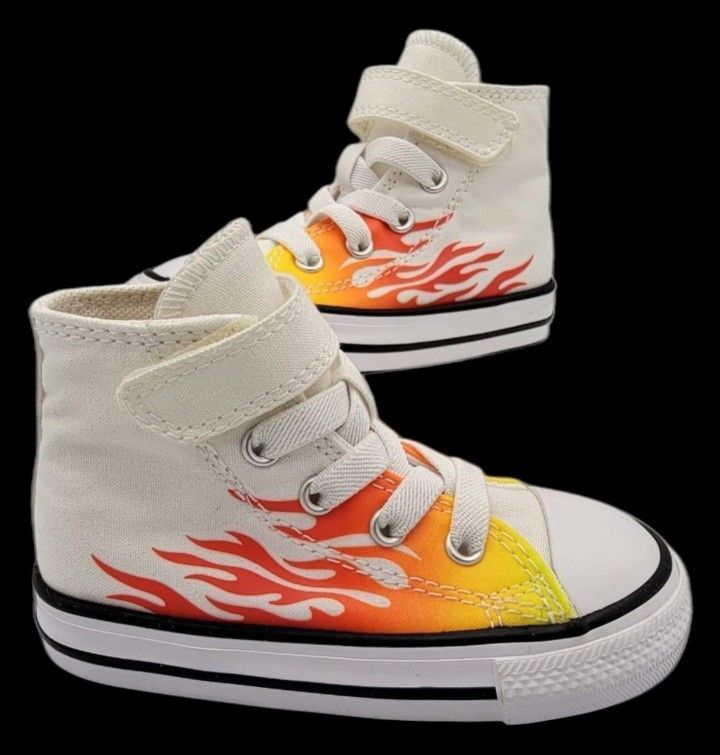 Converse All☆STAR "Flame" High Top Sneakers INFANT SIZE 6 M USA
