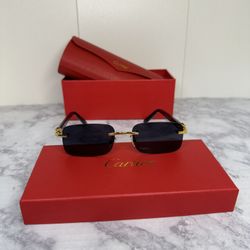 Cartier Black and Gold Shades