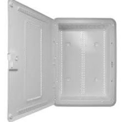 Legrand - OnQ 20 Inch Media Enclosure, Wifi Electrical Box, Cable Management Box for Distribution of Networking Service, Recessed Media Box Lets Signa