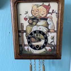 Beautiful Small German Hummel Wall Clock