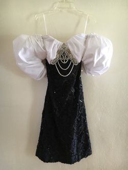 Little Black Sequin Party Dress