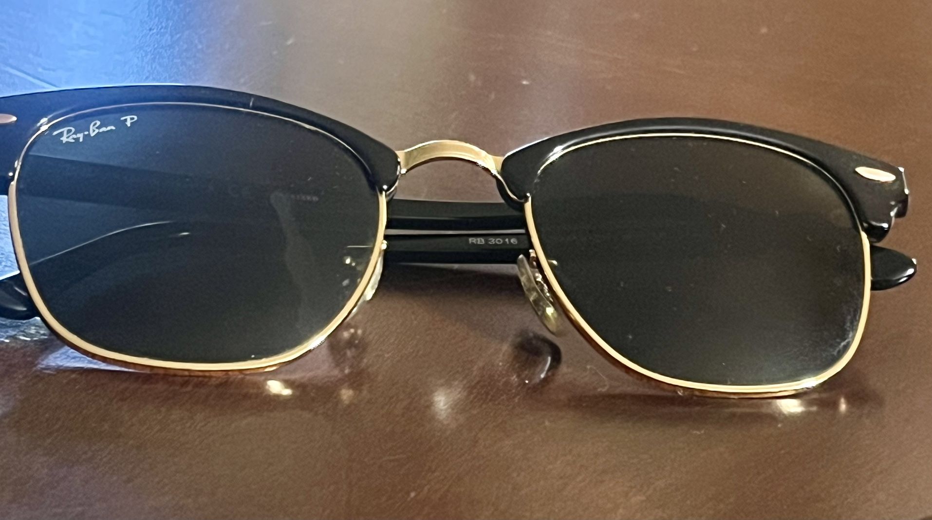 Black and Gold Ray Ban Sunglasses