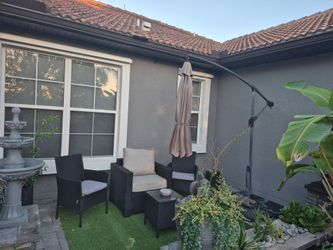 Outdoor furnituer and umbrella
