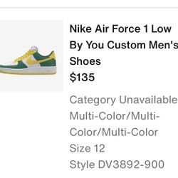 Nike Air Force Ones Oregon Ducks Colors