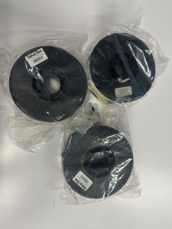 MakerBot ABS 3D Printer Filament 1.75mm 1kg - 3 Sealed Spools (Black x2, White)