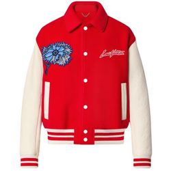 Men’s Red Louis Vuitton Varsity Jacket