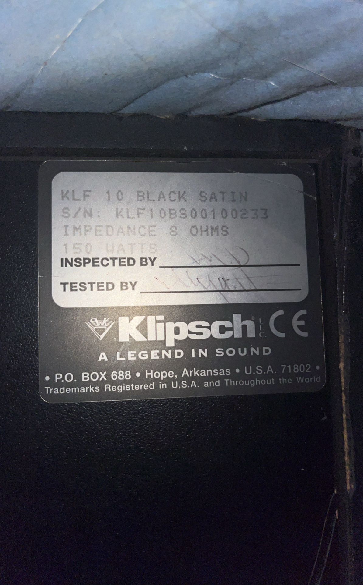 Klipsch Tower Speakers