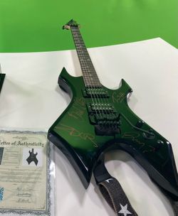 Rage Against the Machine Full Band Autographed Guitar