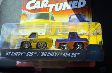 Toy Car Tuned 2 pack series - '87 Chevy C10 & 1990 Chevy 454 SS (Just Truckin) toy