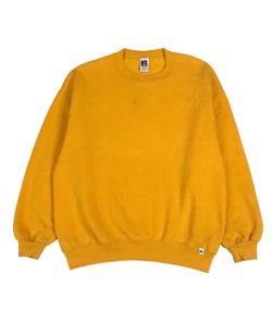 Vintage Russell Athletic Sweatshirt Mens XL Yellow Pullover Crewneck Made In USA