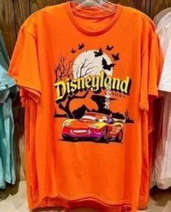 Disney Parks Disneyland Pixar Lightning McQueen Halloween Adult T-Shirt M NWT