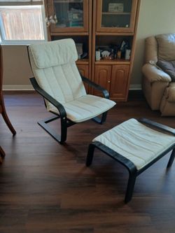 Modern style chair and otteman