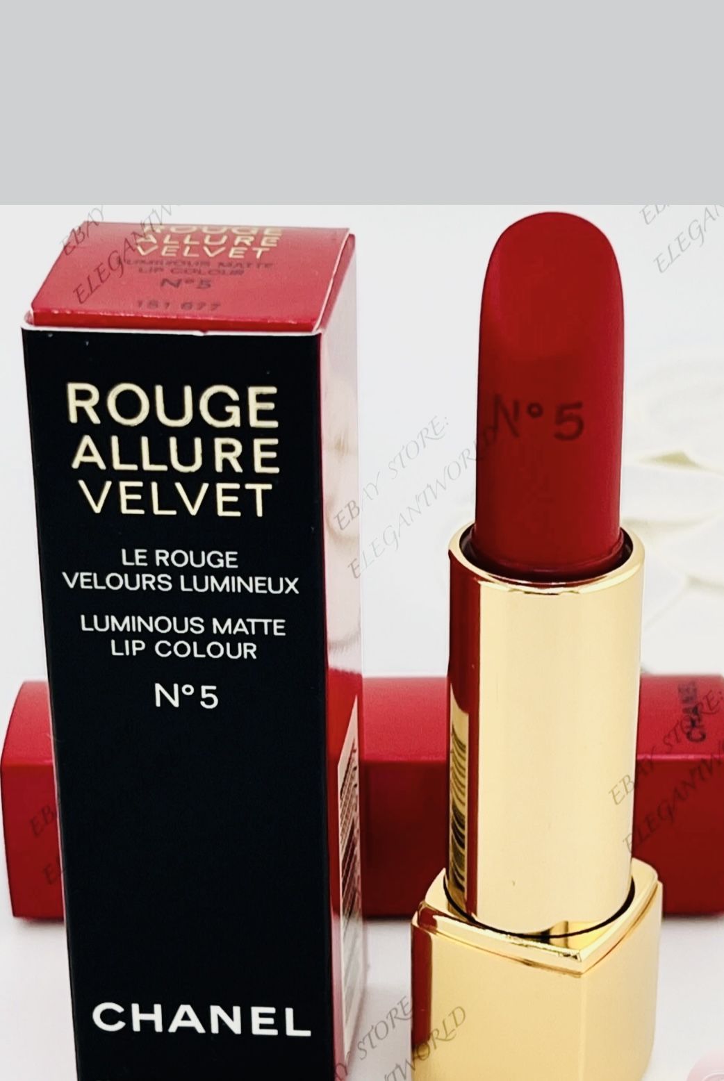 CHANEL ROUGE ALLURE VELVET Luminous Matte Lip Colour Lipstick N°5, LIMITED RARE!