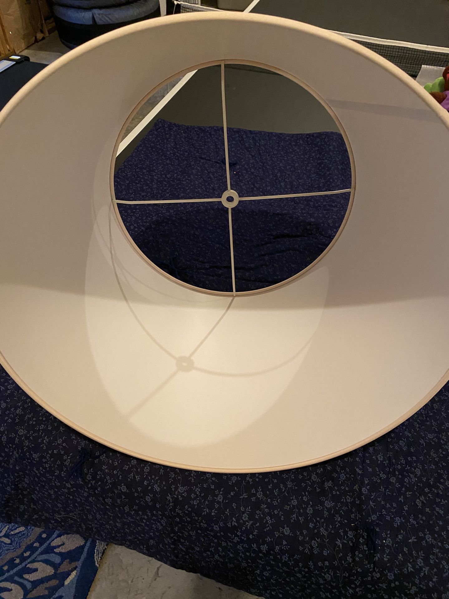 Brand new large lamp shade 19” wide, 14” high