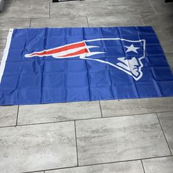 New England Patriots Flag 5 By 3 Ft 