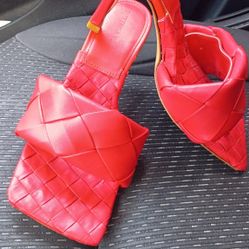 Red Bottega Veneta Mules Size 39