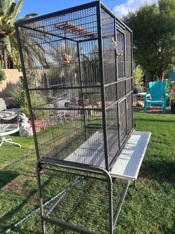 Large Bird Cage with Stand