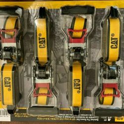 Cat 4 Piece Ratchet Tie Down Set - 16 Feet x 1-1/2 Inches, Home / Tires & Auto / Auto & Truck Accessories, Cargo Storage & Racks
