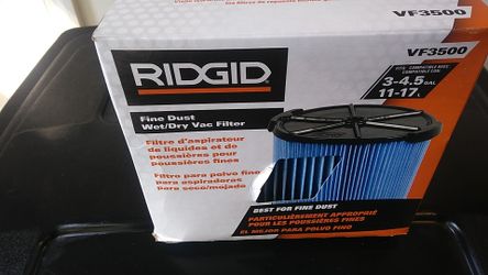 Rigid shopvac filter