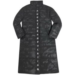 FTP Reflective Puffer Trench Coat Size M Men’s 