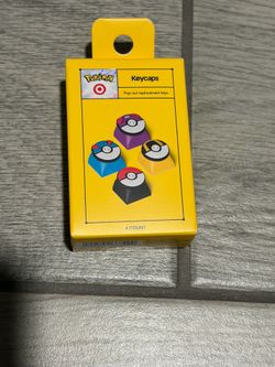 Pokemon x Target Pokeball Keycaps Keyboard Key Caps 4pc Limited Edition Drop