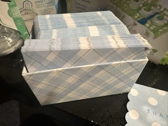 30 Thank You Cards Blue
