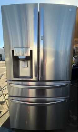 Lg four door stainless steel refrigerator