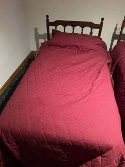 Twin Bed Box Spring Mattress Frame And Headboard