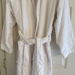 Cotton Robe 100% Cotton White Size L