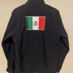 🔥Mexican Flag Soft-Shell Jacket - Waterproof | Windproof | Embroidered - Brand New🇲🇽