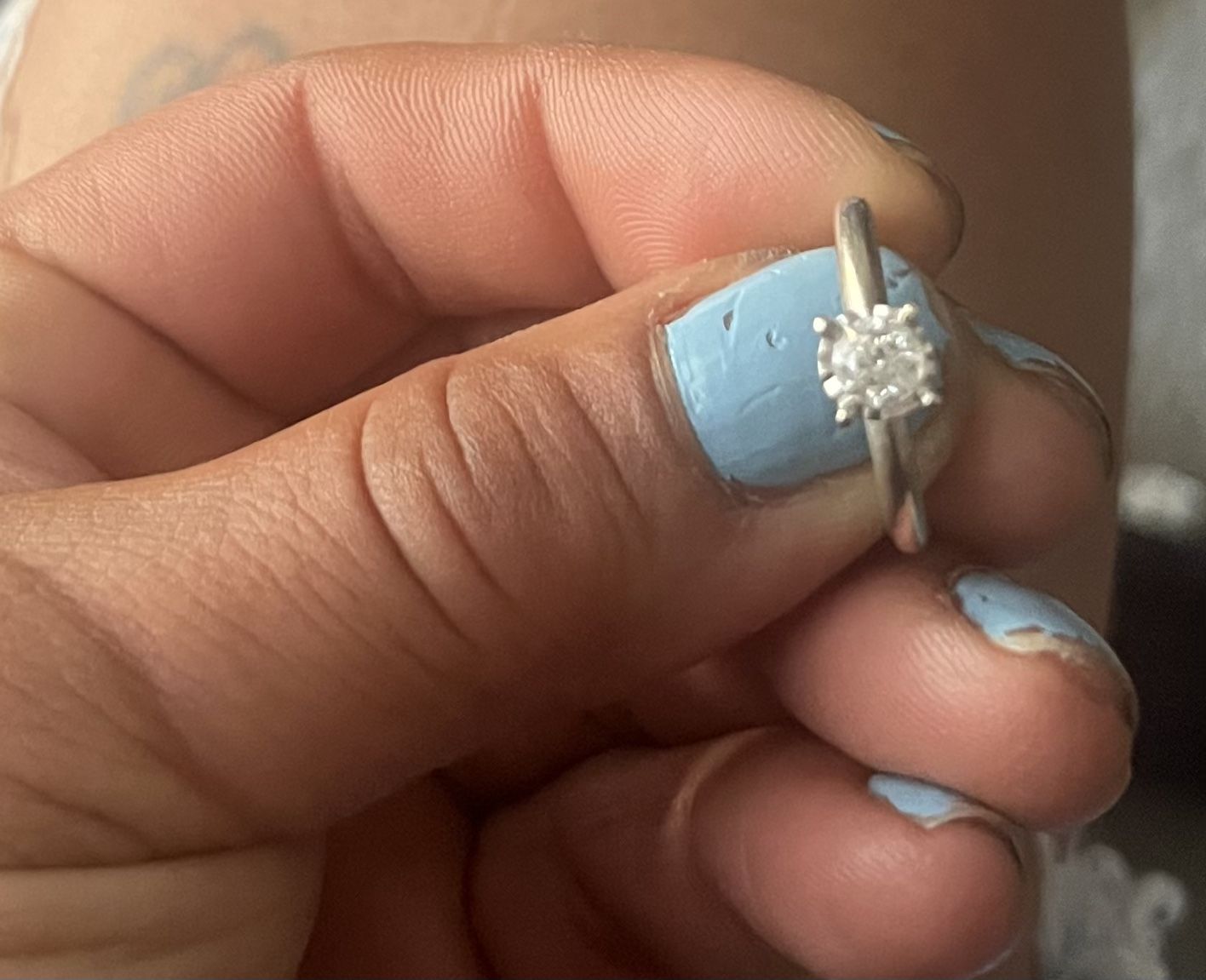 1/4 Karat Diamond Solitaire In Where Gold