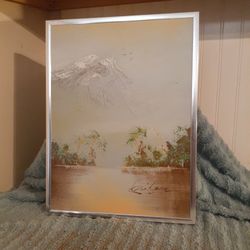 Beautiful SIGNED Landscape painting 13.5"× 17.5"