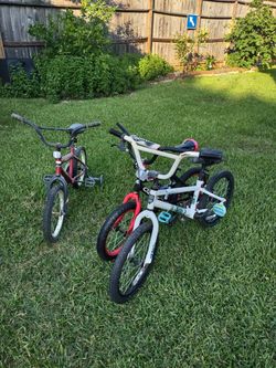 3 Bicicletas Para Niños 16" Y Una 18" Buenas Condiciones Las Tres  $30 Obo