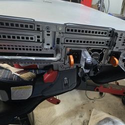 Dell Poweredge R730 8 SFF barebone server, 2x 750W PSU, Riser 1, 16 SFF backplane,  no motherboard,  RAM,etc. 