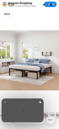 King size metal bed frame