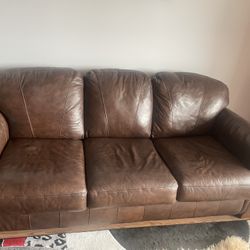 Beautiful Ashley Leather Sleeping Sofa 