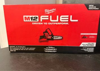 New Milwaukee M12 Fuel 6in Hatchet Pruning Saw