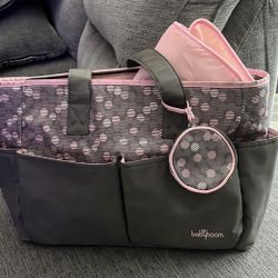 Baby Bloom Diaper Bag With Changing Pad 