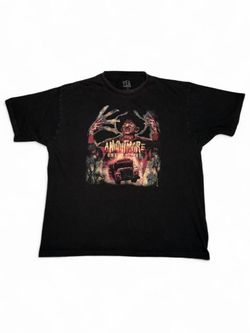 Y2K Nightmare On Elm Street Horror T-Shirt XL FEA Freddy Krueger Horror Movie