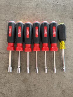 Milwaukee Magnetic Nut Driver Set 6pc + Klein 5/16”